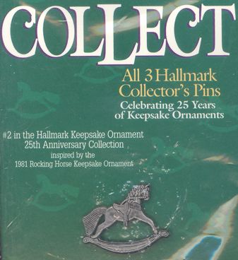 1998 Hallmark - 2nd - Rocking Horse - Collector's Lapel Pin