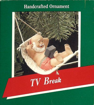 TV Break - Santa laying in hammock - 1989