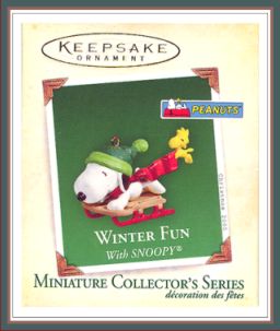 Winter Fun With Snoopy - 8th - Peanuts - Miniature - 2005