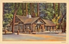 Linen Postcard Warden's Office, Big Basin Redwoods State Park, CA