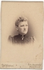 Cabinet Card - Woman in Victorian Dress with Soutache Trim 1800s