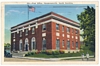 1930s Linen Postcard of Post Office in Hendersonville, NC