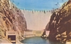 Postcard Downstream Face of Hoover (Boulder) Dam Nevada - Arizona